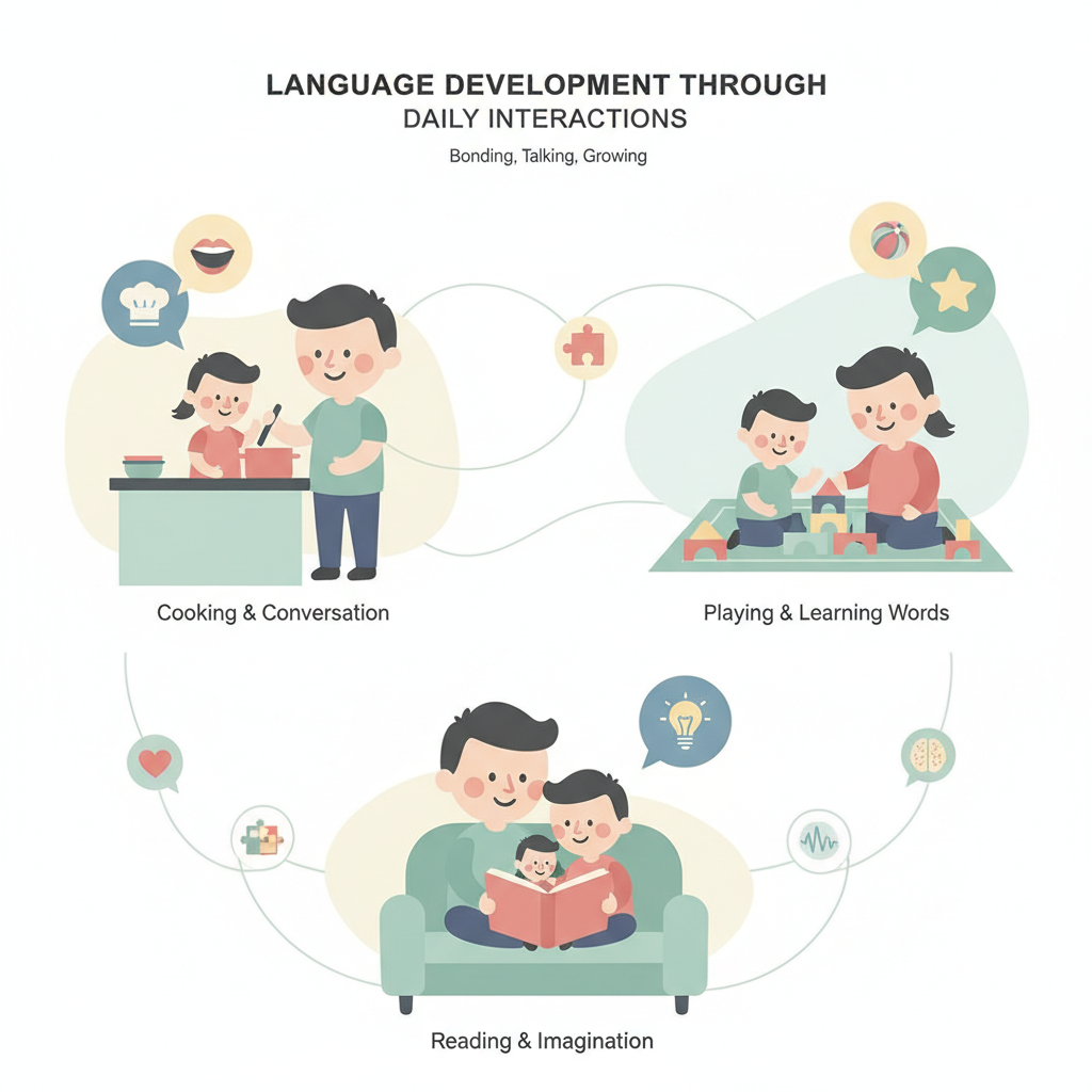 Mở Khóa Ngôn Ngữ Cho Bé Yêu: Biến Sinh Hoạt Hằng Ngày Thành Cơ Hội Vàng (Đà Nẵng)